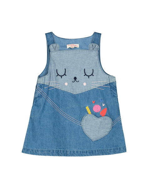 Baby Girls Denim Dress For Baby Matiere Principale 100 Coton For Sale On Dpam E Shop