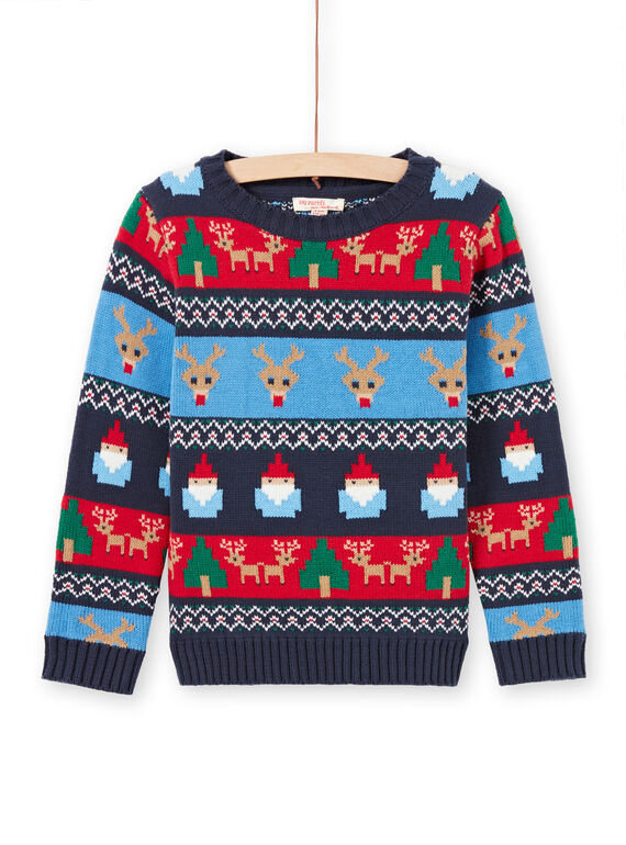 Baby boy long sleeve Christmas sweater MONOPUL / 21W902Q1PUL705