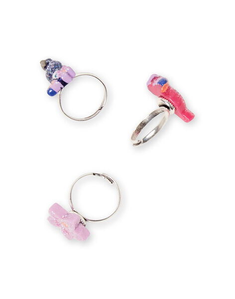 Set of 3 rings for children and girls LYANAURING / 21SI0171BAGF507