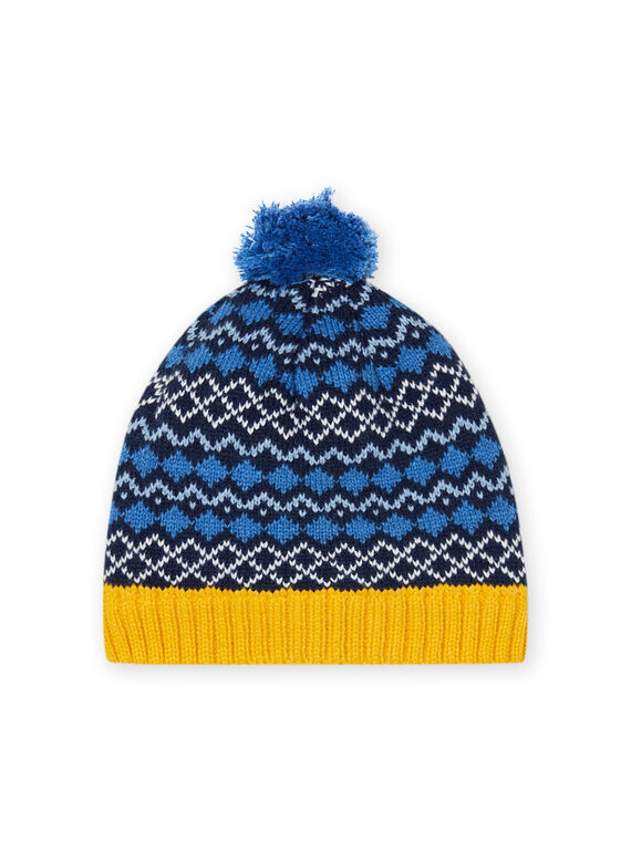 Blue tassel hat child girl jacquard pattern MYOGROBON6 / 21WI0268BON221