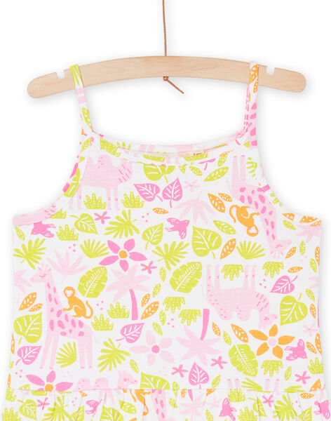 White flower print tank top and pants REFAPYJLON / 23SH11HAPYJ000