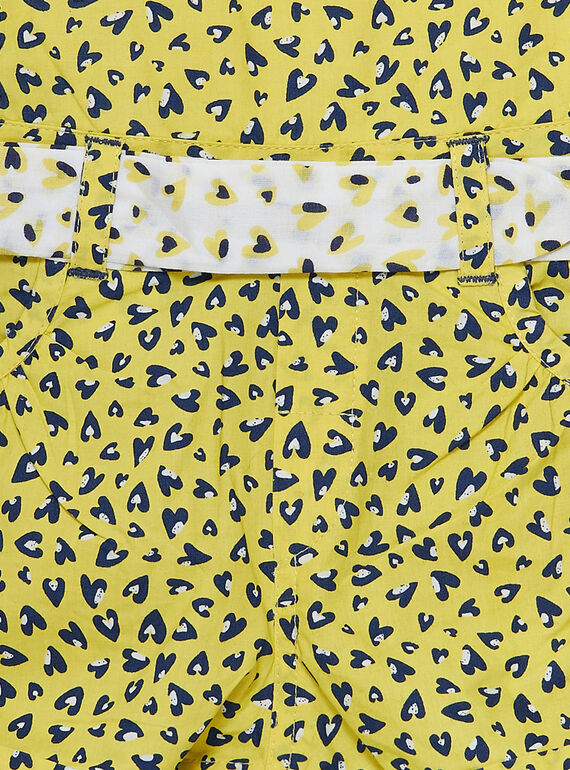 Sunny yellow Short Overalls JITROSAC / 20SG09F1SAC102