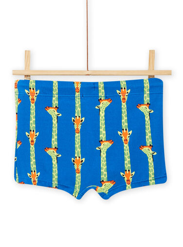 Child boy blue giraffe print swimsuit NYOMERSHOGI / 22SI02L3MAI702