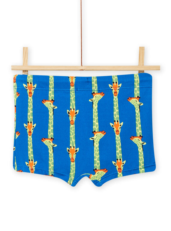Child boy blue giraffe print swimsuit NYOMERSHOGI / 22SI02L3MAI702