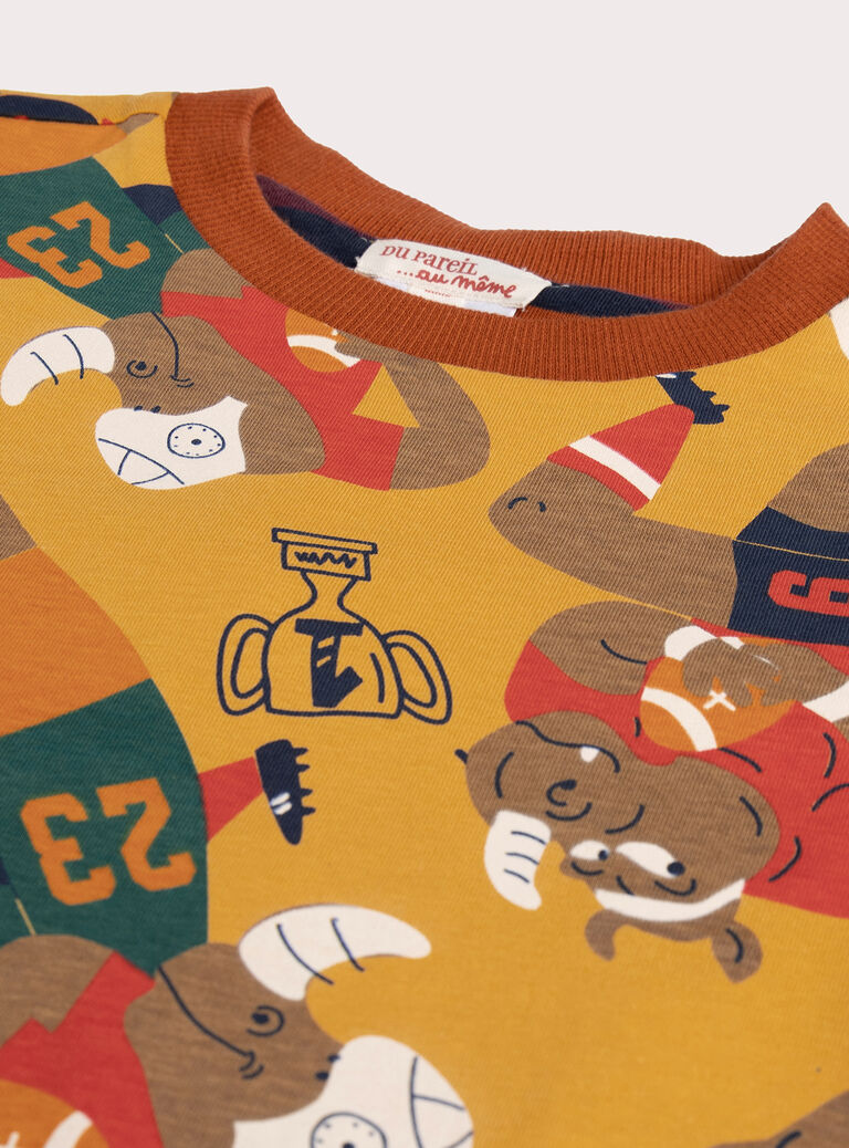 Reversible T-shirt for boys  VOKOTEE1 / 24W90233TMLB118