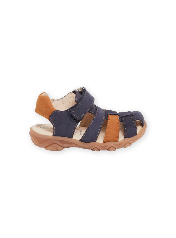 Navy blue leather sandals ROSANDBOSPOR / 23KK3661D0E070