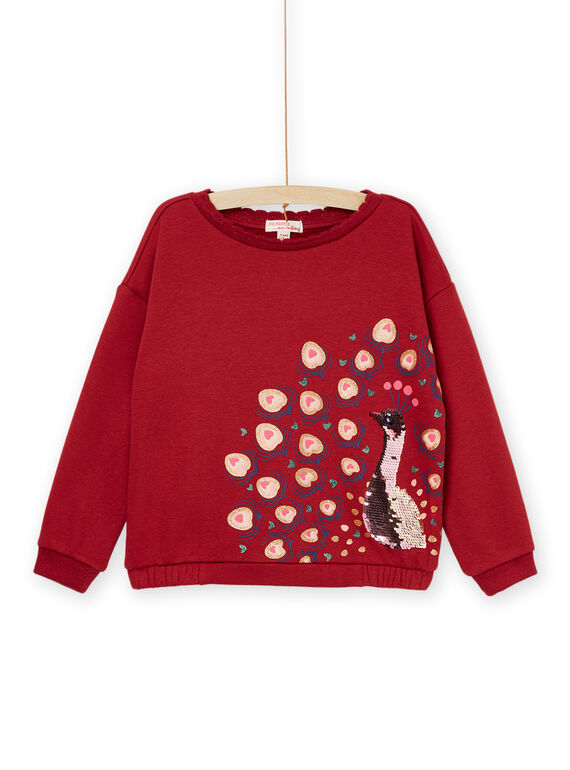 Peacock print long sleeve sweater PAPRASWEA1 / 22W901S2SWE410
