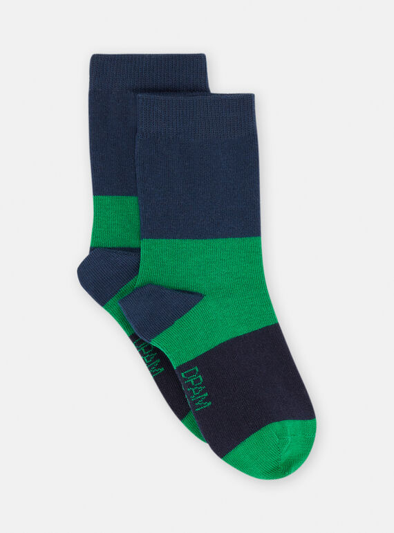 Green striped socks SYOJOCHOC3 / 23WI02M2SOQ600