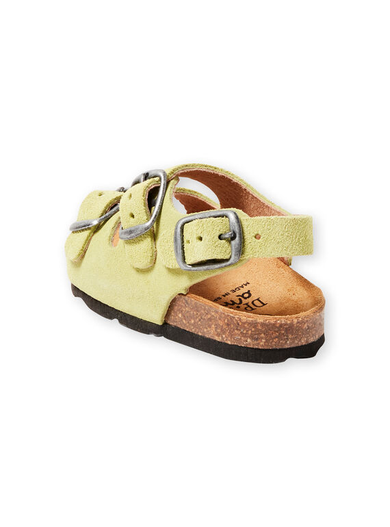 Baby Boy Plain Green Sandals LBGNUVERT / 21KK3853D0E602