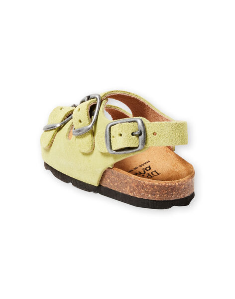 Baby Boy Plain Green Sandals LBGNUVERT / 21KK3853D0E602