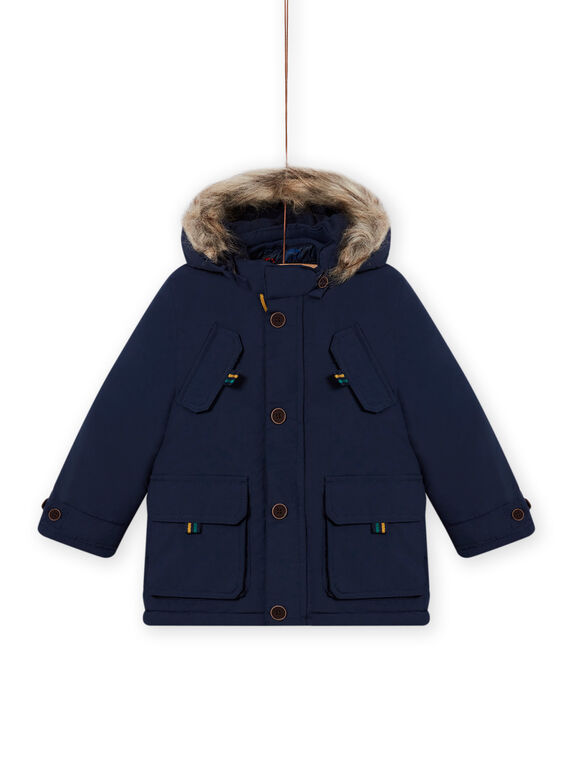 Child boy navy blue 3-in-1 hooded parka MOGROPAR3 / 21W90261PAR705