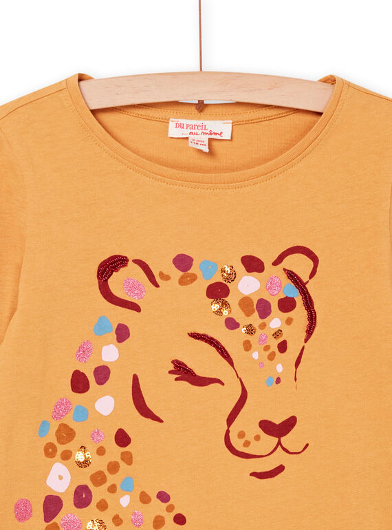 Leopard animation T-shirt PAMOTEE2 / 22W901N3TMLB107