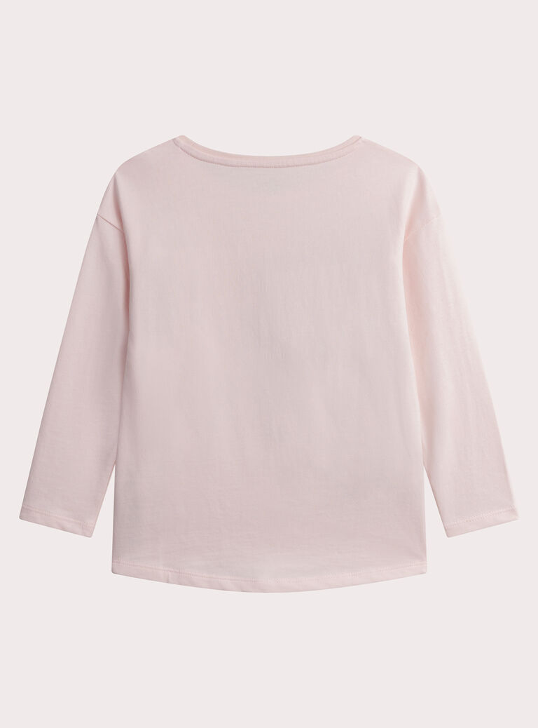 Girls' plain ecru pyjamas WEFAPYJTIG / 25SH1194PYJ114