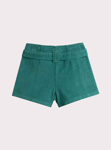 Blue green rivet shorts for girls VAKLISHORT / 24W90141SHO215