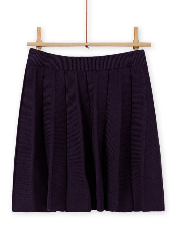 Baby Girl's Dark Blue Pleated Knit Skirt MAFUNJUP1 / 21W901M1JUPH703