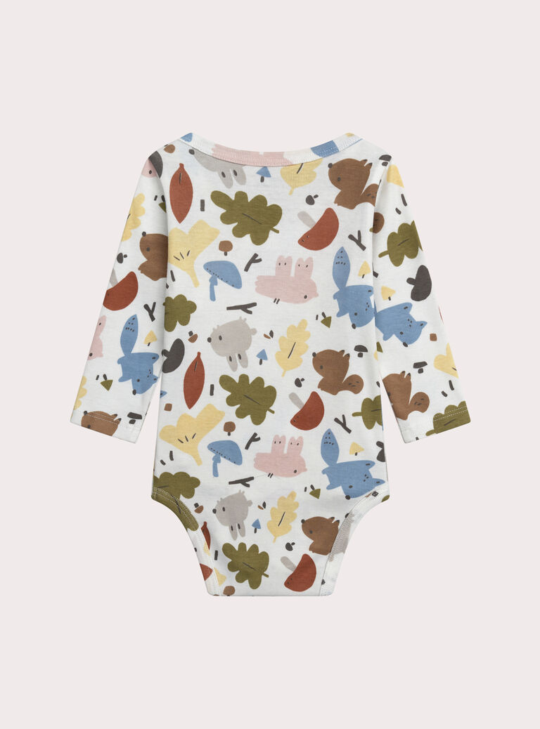 White NEWBORN BODY SUIT XOU2BOD3 / 25WF0561BDN000