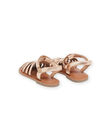 Gold and pink leather sandals RASANDCAGE / 23KK356BD0EK009