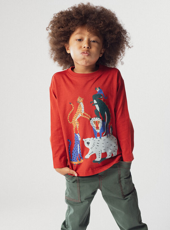 Red TEE SHIRT LS XOJATEE2 / 25W902M2TMLF522