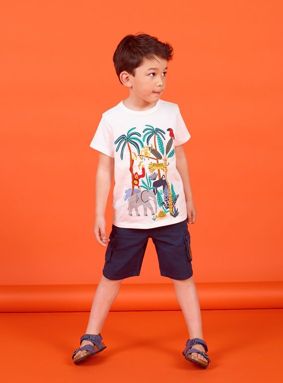 T-shirt short sleeves ecru child LOVITI4 / 21S902U4TMC001