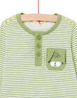 Two-tone striped t-shirt PUJOTUN2 / 22WG10D1TML626
