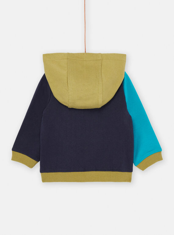 Baby boy's tricolour cardigan SUDUGIL / 23WG10P1GILC203