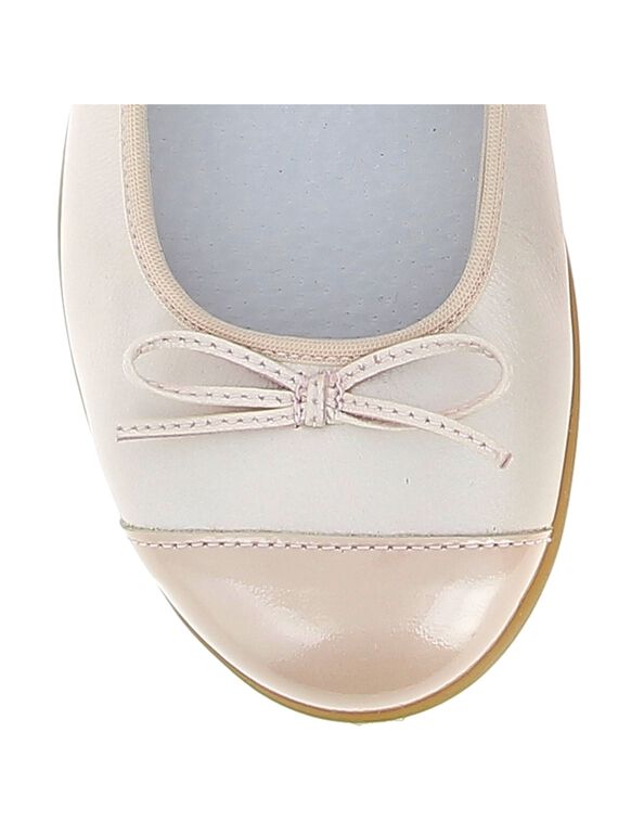 Girls' leather ballet pumps CFBALRINE / 18SK35W2D41030