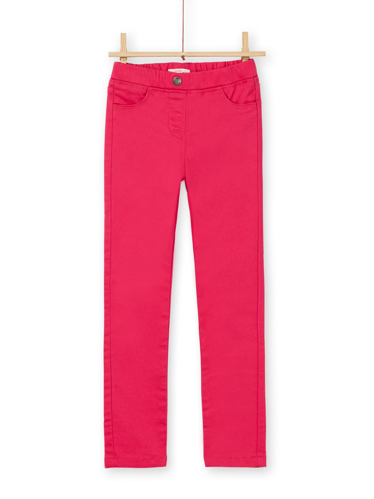 Dark pink jeggings in dyed garment buy online Trousers Jeans DPAM International Website