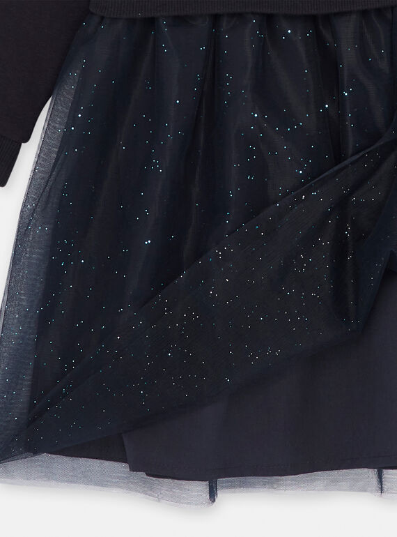 Girl's doe animation noirine sweatshirt dress SAKHOROB2 / 23W901Q3ROBC243