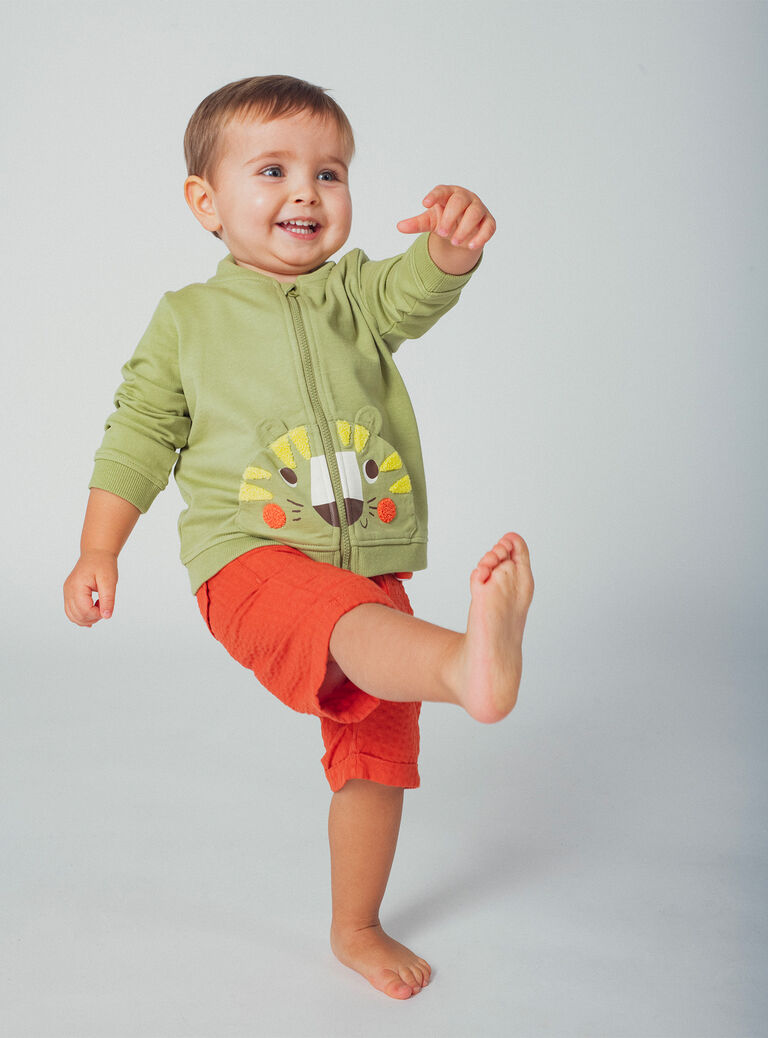 Kaki KIDS CARDIGAN WULIGIL / 25SG10T1GIL604