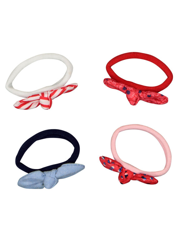 Girls' bow hair elastics FYATOELA / 19SI01W3ELA099