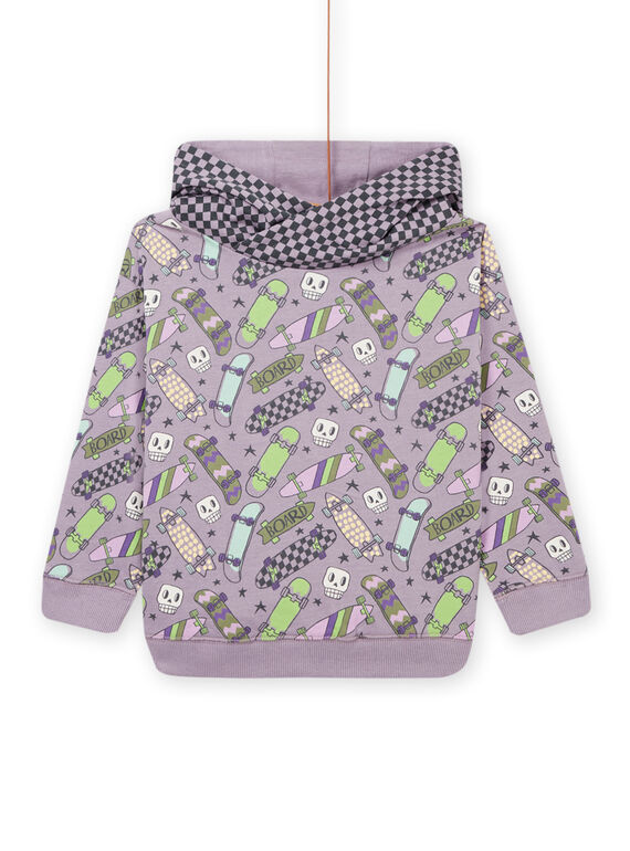 Skateboard and plaid hoodie POKASWE / 22W902L1SWE320
