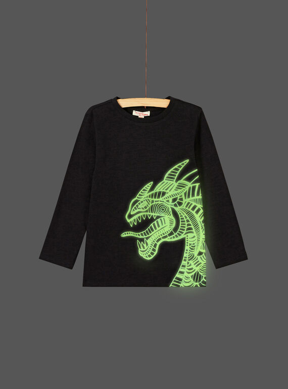 Black LONGSLEEVE T-SHIRT KOJOTEE13 / 20W90242D32090