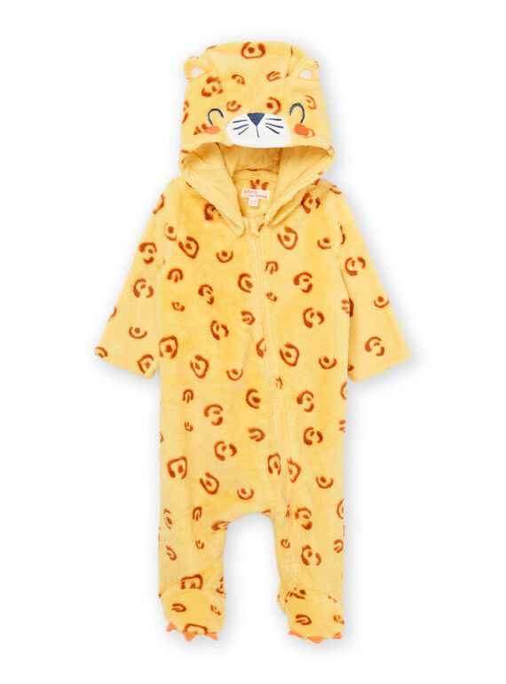 Long-sleeved leopard print romper PEGASURLEO / 22WH1431SPYB105