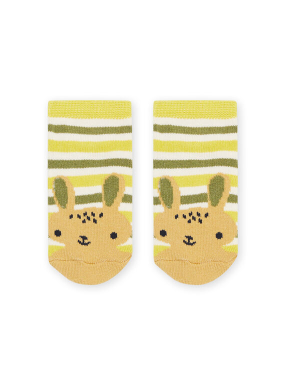 Socks with stripes and rabbit print PYURHUCHO / 22WI10Q2SOQG604