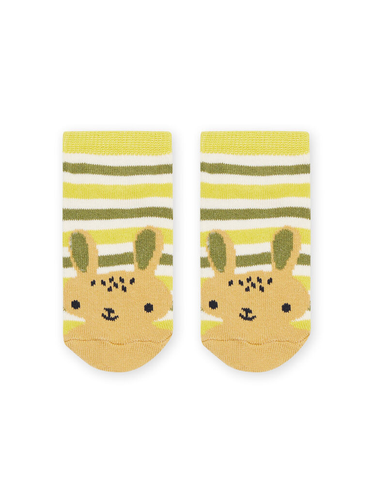 Socks with stripes and rabbit print Socks with stripes and rabbit print PYURHUCHO / 22WI10Q2SOQG604
