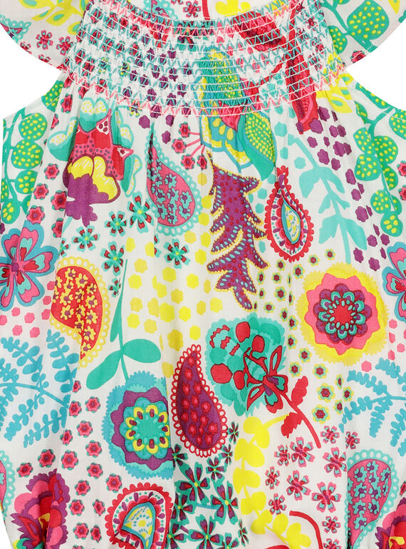 Baby girls' printed romper FICABAR / 19SG09D1BAR000