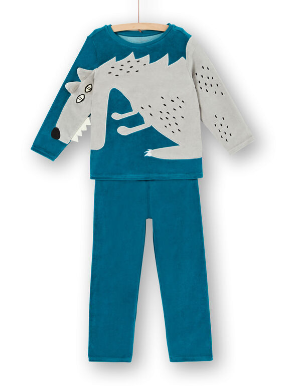 Velvet children's pyjama boy wolf animation LEGOPYJLOU / 21SH1214PYJ209