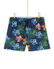 Night blue bathing shorts for boys LYOMERBOXTRO / 21SI02DCMAI705