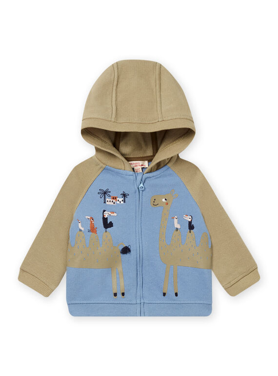 baby boy ice blue and green vest NUSANGIL / 22SG10S1GIL219