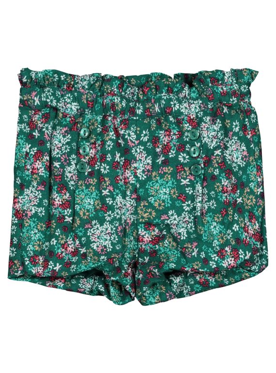 Baby girls' floral print shorts GIVESHO / 19WG0921SHOG627