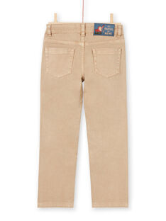 Boy's beige jeans MOCOPAN / 21W902L1PAN811