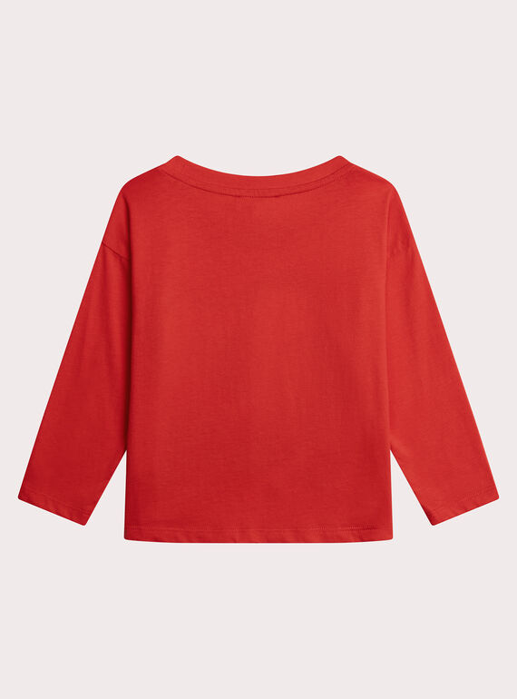 Red TEE SHIRT LS XAJATEE3 / 25W901M2TMLF505