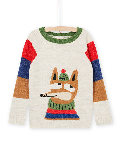 Fox and stripes sweater POMUPUL / 22W902R1PULA011