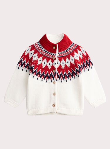 Off white KIDS CARDIGAN VUWAGIL / 24WG10T1GIL001
