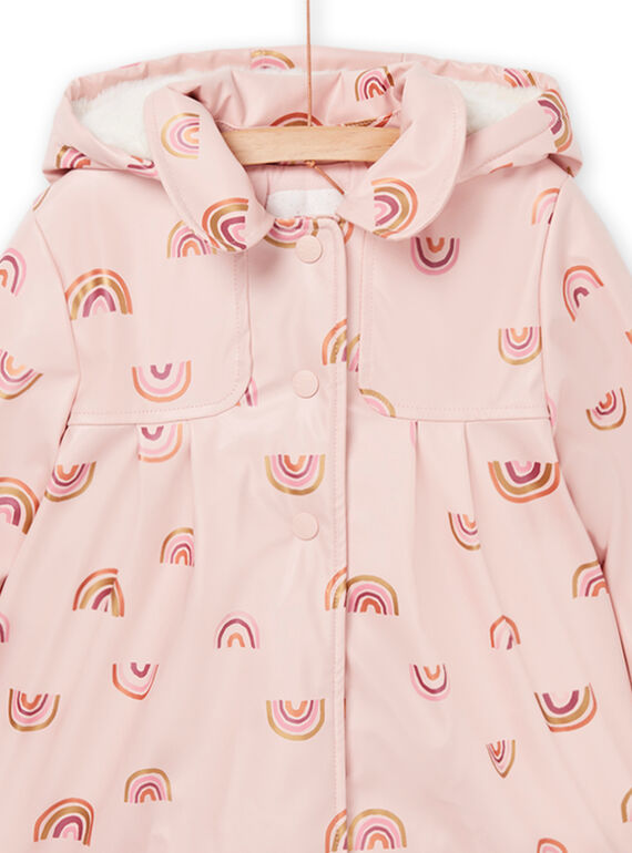 Rainbow print hooded coat PALEOIMPER / 22W901F2IMPD319