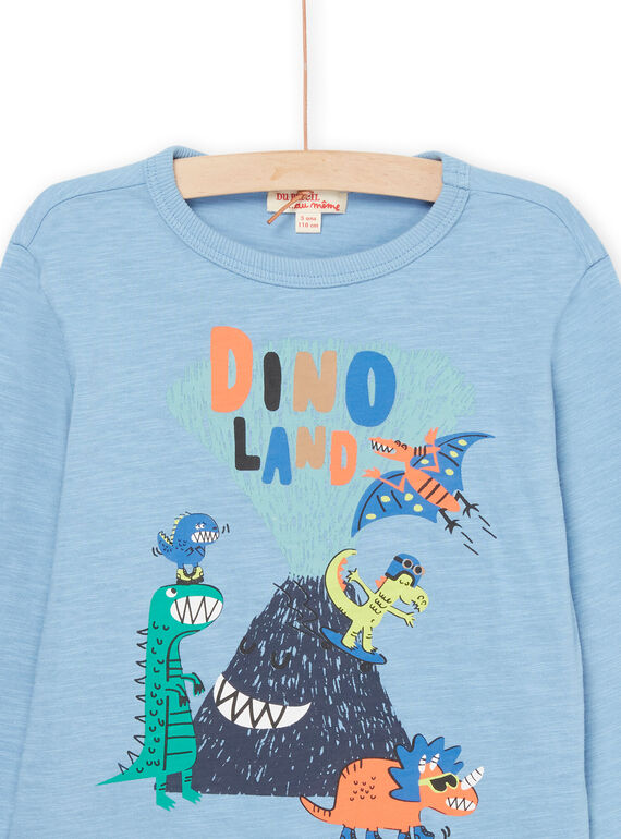 Long sleeve t-shirt with dinosaur animation POMENTEE4 / 22W902U1TMLC202