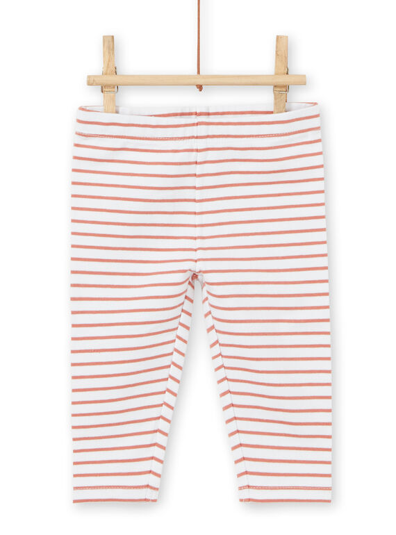 Set of blouse with flounce and leggings birth girl LOU1ENS2 / 21SF03H1ENS000