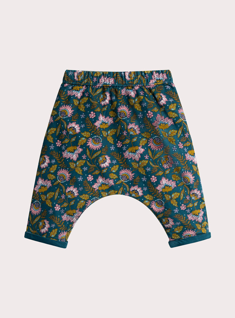 Reversible velvet pants for baby girl  VIKLIPAN1 / 24WG0942PANC217