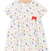 Baby girl's ecru floral print dress