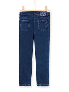 Girl's jeans with sequin stripes MATUJEAN / 21W901K1JEAP274